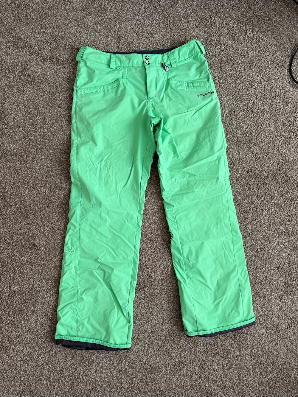 Volcom Neon Mint Green Snow Pants